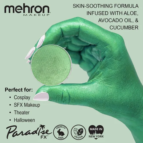 Vista 9 de Maquillaje Mehron Paradise AQ - Recambio de maquillaje (0.25 onzas) (Azul oscuro metálico)