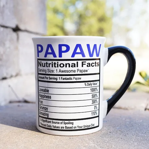 Vista 5 de Cottage Creek Tazas Taza de café Papaw Tazas de café grandes de cerámica de 16 onzas para abuelo, papá, papá, pappy Regalos para hombres