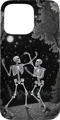 Vista 27 de iPhone 12 mini Estética Ocultista Grunge Gótico Esqueleto Bailando Halloween Case