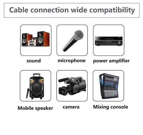 Vista 3 de Cable adaptador XLR a 0.138 in, doble XLR hembra a 0,3,5 in (1/8 pulgada) conector de cable divisor en Y para micrófono estéreo (3 pies) negro