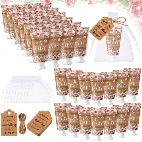 Vista 22 de 48 Juegos de Crema de Manos de Flores Silvestres para Baby Shower Regalos Obsequios de Fiesta de Crema de Manos para Invitados Regalo de Flores