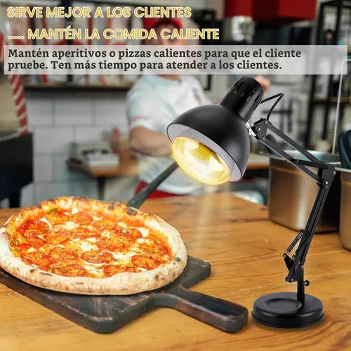 Vista 6 de Lámpara de calor de alimentos con bombilla de 250 w para alimentos hogar cocina calefacción lámpara calentador