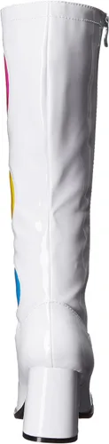 Vista 3 de Ellie Shoes Botas de ingeniero 300 dorry para mujer, Blanco