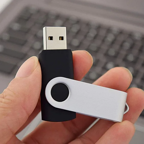 Vista 5 de Aiibe Paquete de 2 unidades flash USB de 8 GB, unidades flash USB 2.0 USB 2.0, unidades de memoria con cremallera a granel (negro)