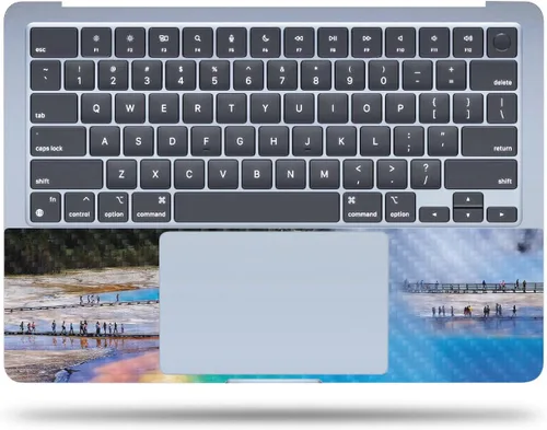 Vista 2 de MightySkins - Funda de fibra de carbono compatible con Apple MacBook Air de 15 pulgadas M2 (2023), kit de envoltura completa, resorte prismático
