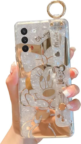 Vista 11 de Funda para Galaxy S20 con Banda de Muñeca y Soporte Ultra Delgada IMD Patrón de Animales Resistente a Golpes Funda con Soporte de Protección
