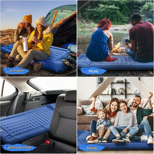 Vista 7 de SEVNPRIME Colchoneta de dormir para acampar de 78 x 29 x 5 pulgadas, colchón de aire compacto e impermeable mejorado, bomba de pie incorporada
