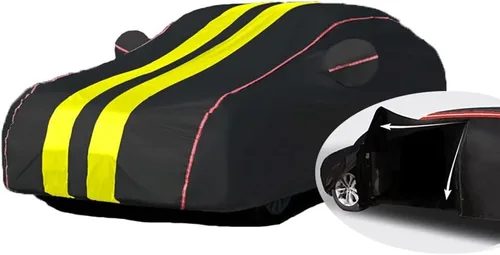 Vista 12 de DUBOM Car Cover Outdoor Waterproof for KIA Cerato IV Saloon, Car Covers Waterproof Breathable Large, Car Cover Dustproof Anti-UV Anti-Scratch Car