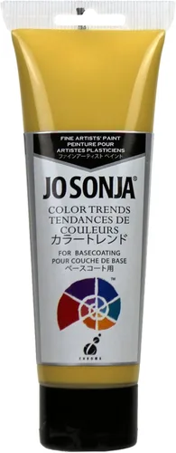 Vista 32 de Jo Sonja Color Trends - Tubo acrílico de flujo mate de 4 onzas - Latón antiguo