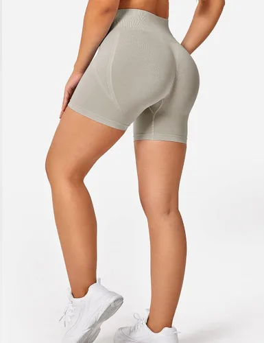 Vista 5 de YEOREO Pantalones cortos de entrenamiento sin costuras para mujer
