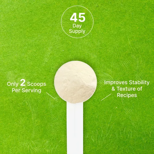 Vista 5 de Polvo de gelatina de res sin sabor, 1 lb – Bovino alimentado con pasto y criado a pastura – Espesante y estabilizante natural para cocinar y hornear