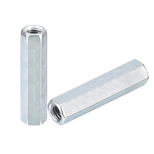 Vista 18 de uxcell Tuercas de acoplamiento M5x8x12mm - Acoplador de varilla roscada hexagonal de acero al carbono galvanizado para muebles, electrónico