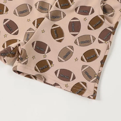 Vista 5 de Omkzanbi Conjunto de fútbol para niños pequeños y bebés, camiseta neutra para el día del partido, pantalones cortos de fútbol, conjunto de temporada