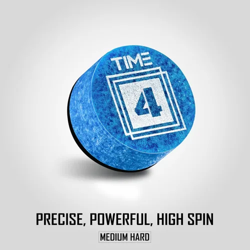 Vista 2 de RHINO TIME Billiard Pool Cue Tip - 14mm/ Blue/Hardness TIME 1(Super Soft), TIME 2(Soft), TIME 3(Medium), TIME 4(Medium Hard),TIME 5 (Hard)