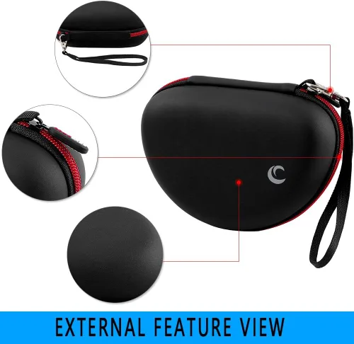 Vista 7 de Comecase Hard Carrying Case for Oculus Quest 2 All-in-One VR Gaming Headset with Headphone Case for Beats Solo3 Beats Solo2 Black - 2 Pack