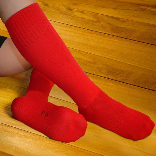 Vista 7 de Calcetines deportivos deportivos de fútbol para jóvenes, niños y niñas de 4 a 16 años de edad, calcetines deportivos altos