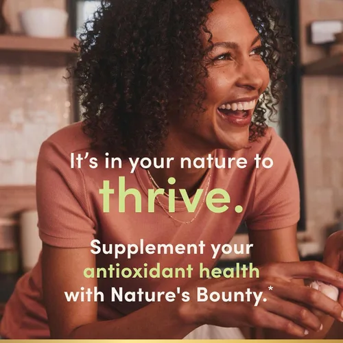 Vista 4 de Nature's Bounty Cúrcuma con extracto de pimienta negra, apoya la salud antioxidante, 1000 mg, 60 cápsulas