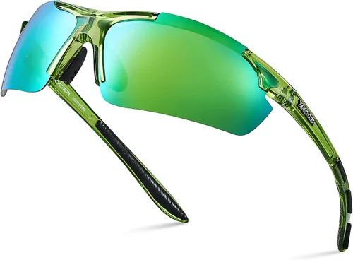 Vista 22 de Lentes de sol polarizados deportivos para hombres y mujeres, con diseño envolvente, UV400, para correr, béisbol, sóftbol, ciclismo, conducción