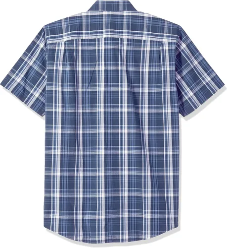 Vista 2 de Tienda Essentials - Camisa de popelina de manga corta de ajuste regular para hombre