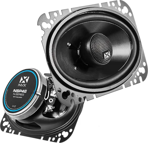 Vista 10 de NVX NSP35 - Altavoces para automóvil de 3.5 pulgadas, 200 W máximo, 70 W RMS, coaxial de 2 vías con tweeters de cúpula de seda y X-overs integrados