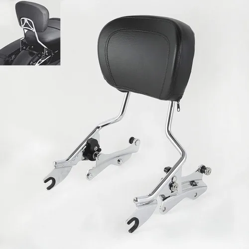 Vista 14 de TCMT Respaldo Desmontable para Pasajero Sissy Bar con Kits de Hardware de Acoplamiento de 4 Puntos Compatible con Harley Touring 2009-2013
