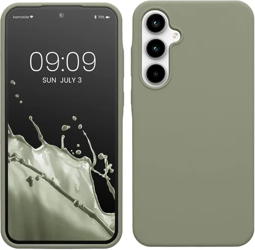 Vista 20 de kwmobile Funda Compatible con Samsung Galaxy A14 5G - Funda de teléfono de TPU y silicona con acabado suave - Verde Lima