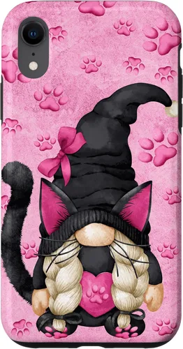 Vista 25 de Black Cat Halloween Gnome Decor Cute Pattern for Cat Mom Case for iPhone 17