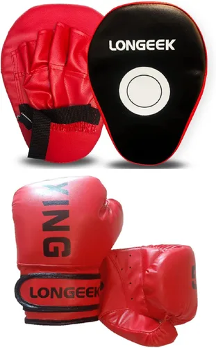 Vista 12 de Guantes de boxeo para niños de 4/6 onzas, guantes de entrenamiento, guantes de bolsa, guantes de lucha para niños de 3 a 15 años