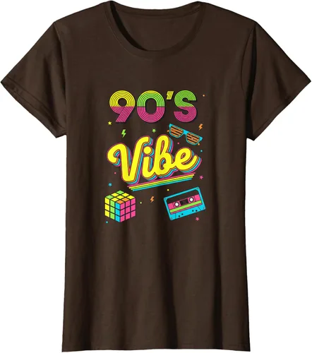 Vista 18 de 90s Nostalgia Retro Apparel - 90'S Vibe Retro T-Shirt Negro