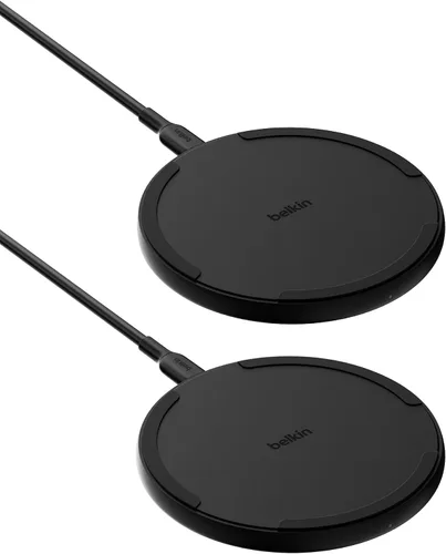 Vista 8 de [Usado] Belkin Almohadilla de carga inalámbrica 10W, cargador Qi para iPhone, Galaxy iPhone, Samsung Galaxy, Google Pixel, compatible con AirPods