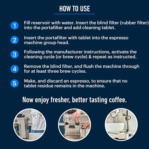 Vista 14 de Essential Values - Pastillas de limpieza para máquina de café expreso (30 unidades), compatibles con Breville Barista Express, Gaggia, Delonghi
