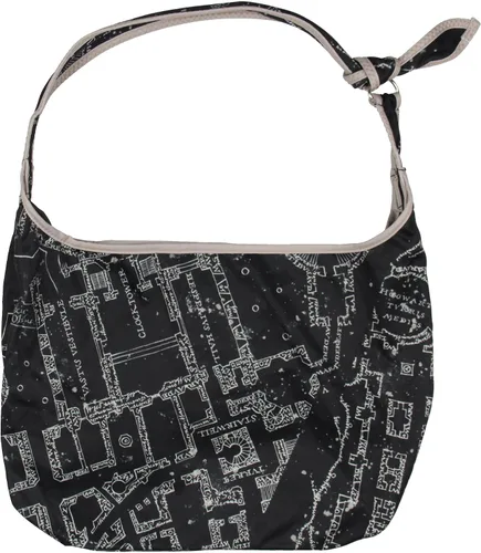 Vista 4 de Harry Potter The Marauder's Map Hogwarts - Bolso cruzado de hombro con correa ajustable, Negro