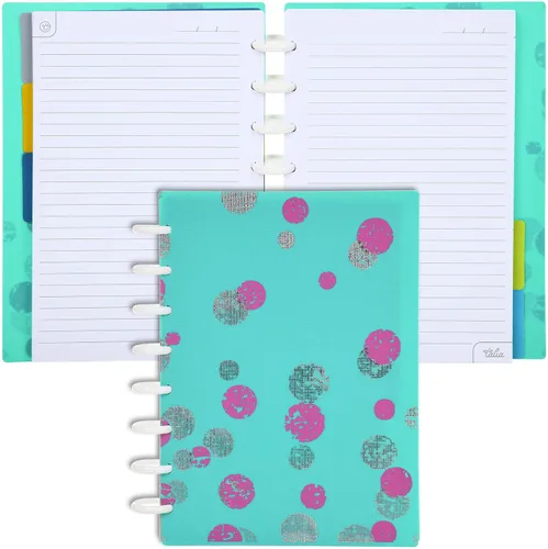 Vista 92 de Talia - Cuadernos de notas con tapas, planificador, personalizables, (Rosa de los 90, Junior (5.5 pulgadas x 8.5 pulgadas))
