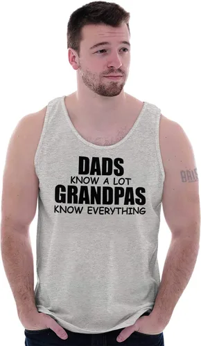 Vista 5 de Dad Knows A lot Grandpa Everything - Camiseta sin mangas para hombre