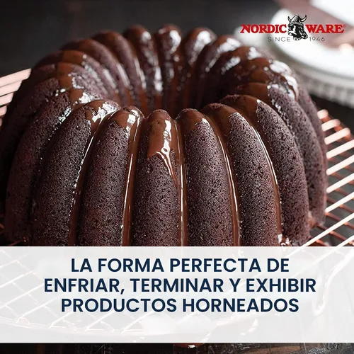 Vista 2 de Nordic Ware Rejilla de enfriamiento redonda, 13 pulgadas de diámetro, cobre