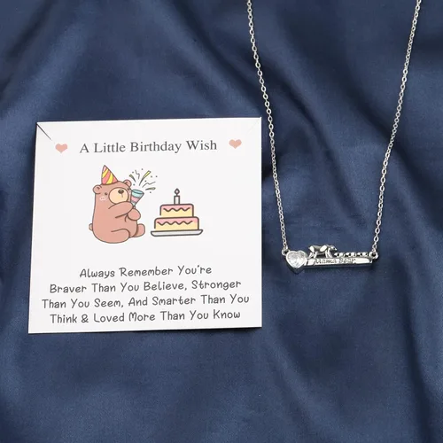 Vista 3 de WUSUANED Collar con barra de mamá oso con 1, 2, 3 cachorros, mamá oso, regalos para la familia, regalo para el día de la madre, regalos