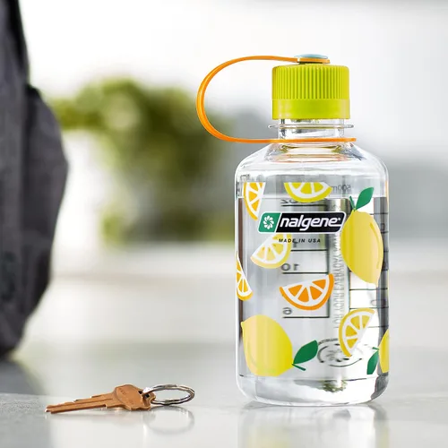 Vista 3 de Nalgene Sustain Tritan - Botella de agua sin BPA hecha con material derivado del 50% de residuos plásticos, 16 onzas, boca estrecha