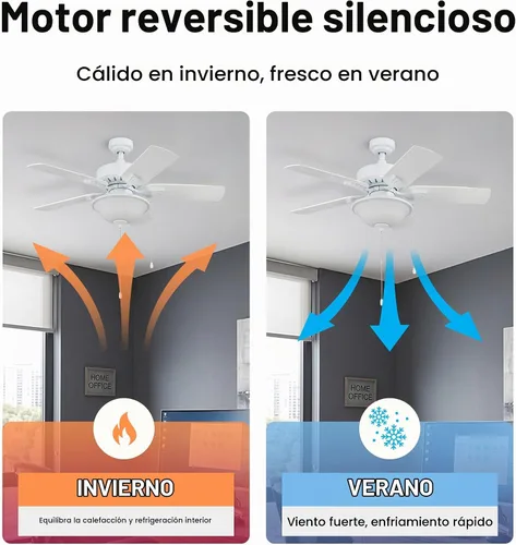 Vista 6 de Portage Bay 51448 Viretta Ventilador de techo, 42, blanco
