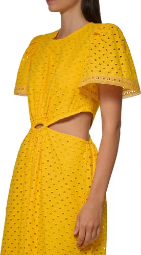 Vista 2 de Karl Lagerfeld Paris Womens Lace Cut Outs Long Dress