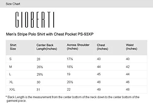 Vista 3 de Gioberti Mens Single Stripe Polo Shirt with Pocket