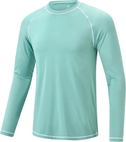 Vista 12 de Camisetas de natación de manga larga para hombres Rashguard UPF 50+ Camisa de protección solar UV Atlética Entrenamiento Correr Senderismo Camiseta
