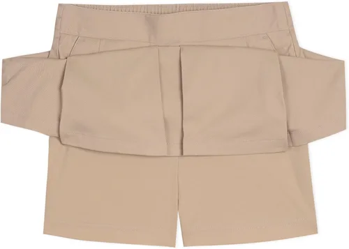 Vista 2 de Nautica Girls' School Uniform Pleated Pull-on Scooter Skirt with Undershorts, Knit Waistband