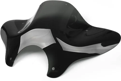 Vista 4 de PSLER Parabrisas Cruiser de 7/8" con kit de montaje para motocicleta universal (negro)
