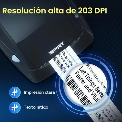 Vista 7 de iDPRT SP310 Label Maker, Thermal Label Printer for Width 1"-3.35