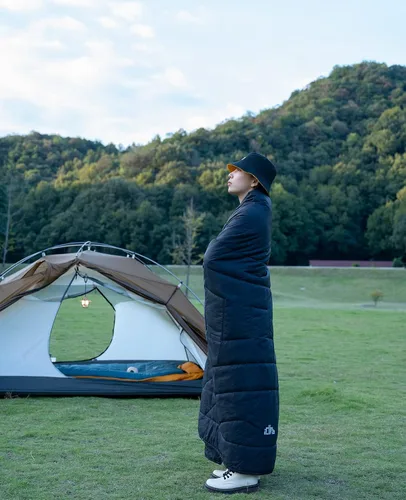 Vista 9 de iClimb - Manta de camping ultraligera y compacta con aislamiento Thinsulate 3M