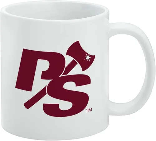 Vista 413 de Taza de cerámica con el logotipo principal de la Universidad Rider, taza de regalo novedosa para café, té y bebidas calientes, 11oz, blanca