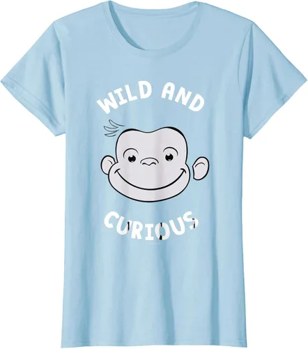 Vista 27 de Curious George Camiseta Big Face Wild and Curious Negro