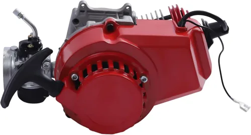 Vista 5 de Kit de motor de 49 CC modificado con 6 dientes de arranque de cadena de 25 horas, motor de gasolina de refrigeración forzada de aire de 2 tiempos