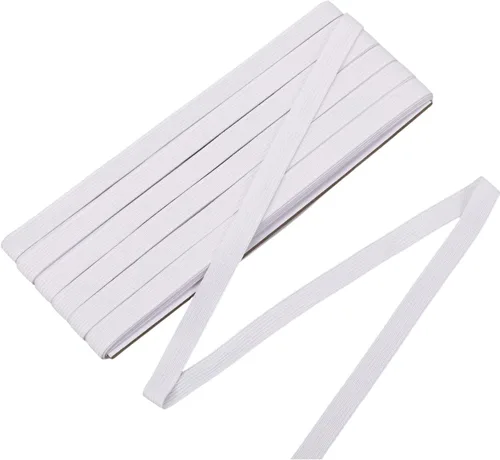 Vista 10 de Shappy Banda elástica para coser de punto de 1/2 pulgada x 11 yardas (beige)