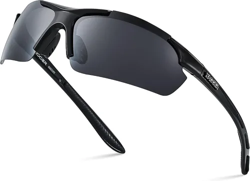 Vista 12 de Lentes de sol polarizados deportivos para hombres y mujeres, con diseño envolvente, UV400, para correr, béisbol, sóftbol, ciclismo, conducción